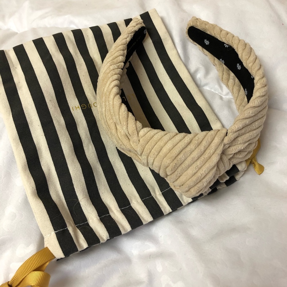 Sand Corduroy Knotted headband